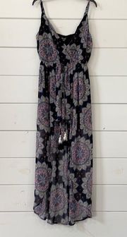 Lily rose high low maxi romper NWT