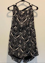 Charlotte Russe Black/White Halter Romper