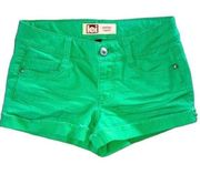 💕5️⃣ L.E.I Ashley low rise green shorts size 1