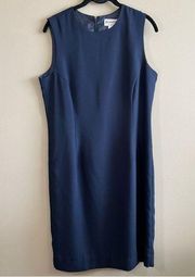 ✨ Pendleton Women’s Navy Blue Sheath Dress Made in USA 10