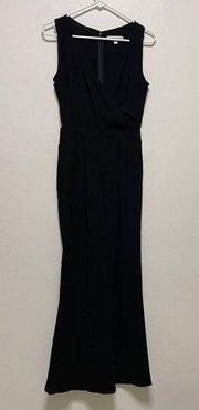 Abercrombie & Fitch Black V- Neck Sleeveless Jumpsuit