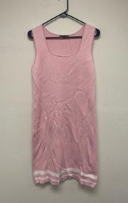 Saks 5th Ave Pink Sweater Tank Dress