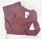 Peruvian Connection Santa Rosa Women's Longsleeve Dress in Purple Size XS