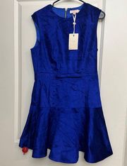 Ted Baker Maryann Blue Velvet Dress Size 3 (M)