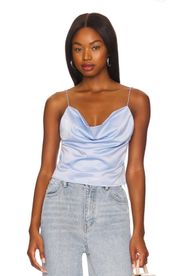 Revolve  Tory Beaded Cami Top in Baby Blue