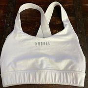 Nobull White Pace Sports Bra Size XS