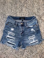 Distressed Jean Shorts