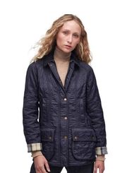 NWT!  Beadnell Navy Quilted Jacket - Size 1X