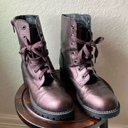 NWOT: Call it Spring Burgundy Motorcycle Boots- Size 9