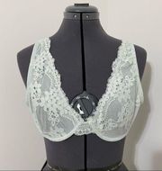 Light blue lace bra