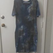 Sweet Claire Tie Dye T-Shirt Sweater Dress Size S Pockets Soft