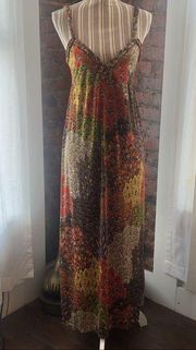 Moa Moa colorful paisley print summer dress size M