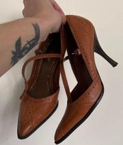 BCBG Girls Vintage Western Leather Pointy Twee Heels