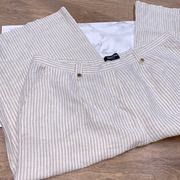 Ellen Tracy size XLarge striped linen blend pants