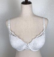 Maidenform white lace underwire bra 38C