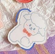 Kawaii Fluffy White Lamb Brooch Pin