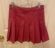 Pink Pleated Skirt