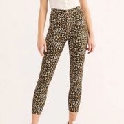 We The Free 27 // Free People  Leopard Print Ankle Pants