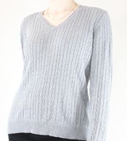 Elena Gilbert Bella Swan  Gray Cable Knit Sweater