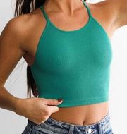 Free People Movement Cropped Run Active Brami in Untamed Teal 