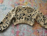 Cropped Leopard Sweater