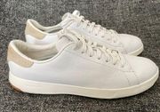 Cole Haan GrandPrø Tennis Sneakers White Leather Women’s Size 8.5