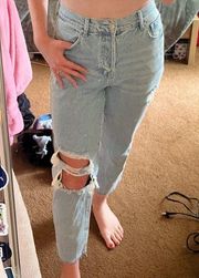 high rise pacsun straight leg jeans