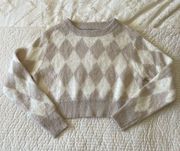 Charlotte Russe Faux mohair cropped sweater