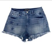 Lord & Taylor Desing Lab High waisted  Frayed hem Denim Jean Shorts Size 26