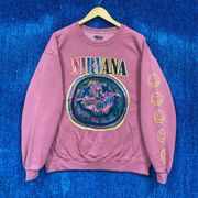 Urban Outfitters Nirvana Rock Crewneck Sweater Size Large.