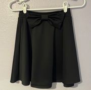 Black Bow Skater Skirt