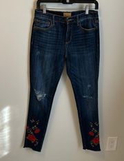 Driftwood Jackie Rose Floral Embroidered Jeans