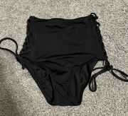Victorias Secret Black High Waist Bikini Bottom