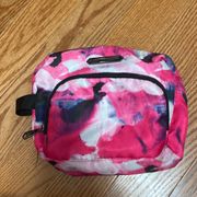 Aimee Kestenberg Pink Watercolor Zip Up Pouch /Makeup Bag / Travel Bag