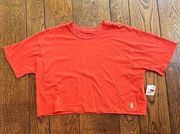 Free People Movement Inspire Short Sleeve Tee Red Lotus  XS NWT