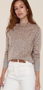 NWT Heartloom Revolve Hera Leopard Print Knit Sweater (Part Of Set) Womens M