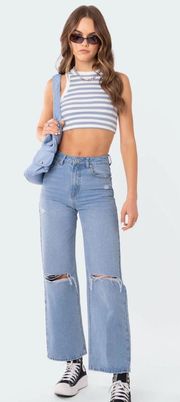 Lori High Rise Wide Leg Jeans