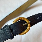 Navy Blue Talbots Leather Belt