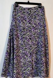 Long Floral Skirt