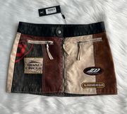 Daytona Faux Leather Mini Skirt