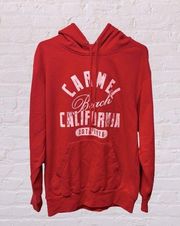 MV Sport Carmel Beach California red hooded sweatshirt sz medium