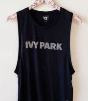 Ivy Park Black Logo Tank