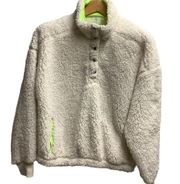 Abound white puffy sweater size M
