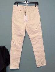 Reiss Santorini Tapered Slim Fit Off White Jeans Size 29