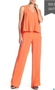 Cupcakes And Cashmere Bellamy Tiered Jumpsuit nwot