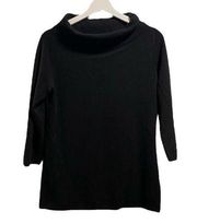 Black Cowl Neck Detail New York & Company Design Sweater Women’s Size Medium!