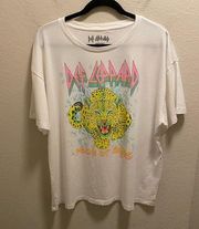 Def Leppard Rock Of Ages Graphic Tee Size XL