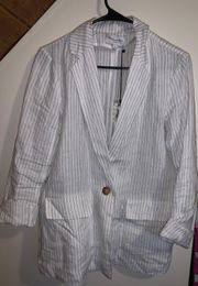 Pinstripe Blazer