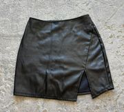 Leather Mini Skirt 