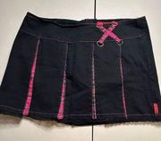 NYC Tripp Y2K skirt plaid pleated 14